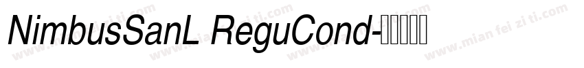 NimbusSanL ReguCond字体转换